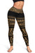 Hawaiian Polynesian Women's Leggings - Gold - Nalis Style - AH - Polynesian Pride