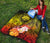 Federated States of Micronesia Custom Personalised Premium Quilts - Humpback Whale with Tropical Flowers (Yellow) - Polynesian Pride