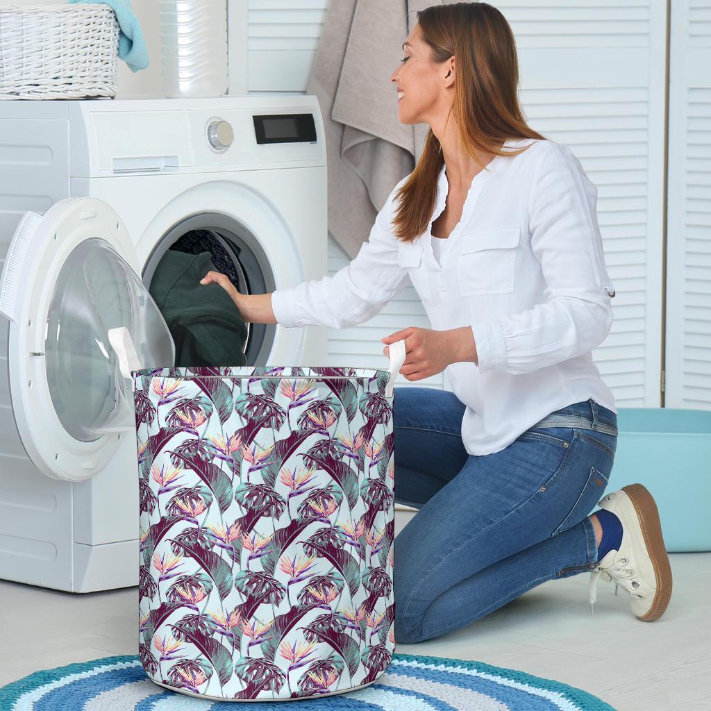 Tropical Monstera Leaf Hawaii Laundry Basket - Polynesian Pride