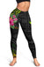 Hawaii Hibiscus Polynesian Kakau Reggae Legging - Dry Style - AH - Polynesian Pride