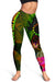 Cook Islands Polynesian Women's Leggings - Hibiscus and Banana Leaves - Polynesian Pride