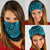 New Zealand Maori Warrior Tattoo Bandana - Blue - Polynesian Pride