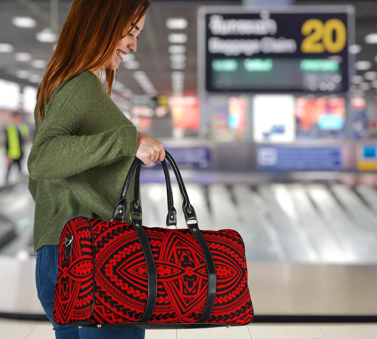 Polynesian Seamless Red Hawaii Travel Bag - Polynesian Pride