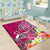 Tahiti Area Rug - Turtle Plumeria (Pink) - Polynesian Pride