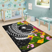 Chuuk State Area Rug - Seal Spiral Polynesian Patterns - Polynesian Pride