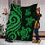 New Caledonia Premium Blanket - Green Tentacle Turtle - Polynesian Pride