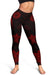 American Samoa Women's Legging - Red Tentacle Turtle - Polynesian Pride