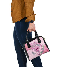 Polynesian Tribal Turtle Flowers Shoulder Handbag - Polynesian Pride