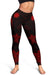 Nauru Women's Leggings - Red Tentacle Turtle - Polynesian Pride