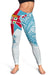 Fiji Polynesian Leggings - Fiji Flag Fiji Flag with Coat of Arms - Polynesian Pride