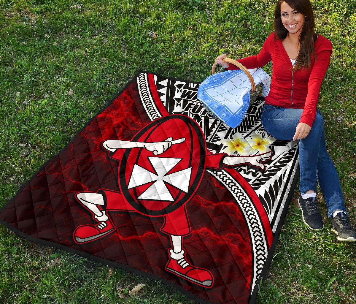 Dab Trend Style Rugby Premium Quilt Wallis and Futuna - Polynesian Pride