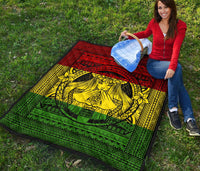 Hawaii Polynesian Pele Mauna Kea Premium Quilt - Polynesian Pride