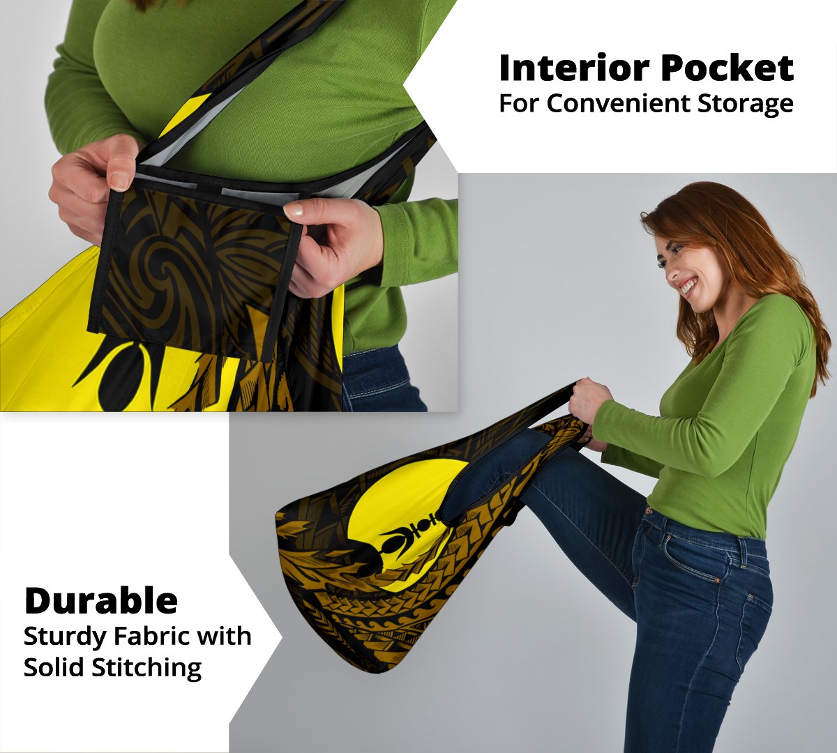 New Caledonia Grocery Bag 3 - Pack - Wings Style - Polynesian Pride