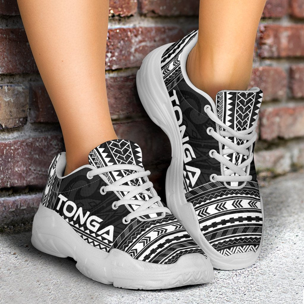 Tonga Chunky Sneakers - Polynesian Chief Black Version - Polynesian Pride