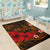 Polynesian Hawaii Area Rug - Humpback Whale with Hibiscus (Golden) - Polynesian Pride