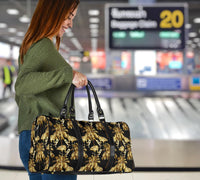 Hawaii Watercolor Flamingos Palm Trees Beautiful Seamless Hawaii Travel Bag - Polynesian Pride