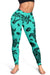 Polynesian Turtle Palm And Sea Pebbles Turquoise Hawaii Women's Leggings AH - Polynesian Pride