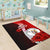 Niue Polynesian Area Rug - Coat Of Arm With Hibiscus - Polynesian Pride