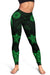 American Samoa Women's Legging - Green Tentacle Turtle - Polynesian Pride