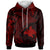Papua New Guinea Hoodie Humpback Whale & Coat of Arms Red Unisex Red - Polynesian Pride