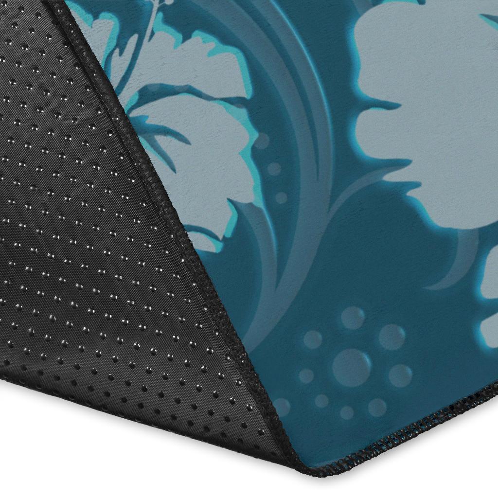 Yinyang Turtle Hibiscus Area Rug AH - Polynesian Pride