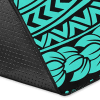 Hawaii Area Rug Polynesian Hawaiian Style Tribal Tattoo AH - Polynesian Pride