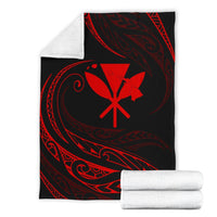Kanaka Premium Blanket - Red - Frida Style - Polynesian Pride