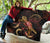 Palau Polynesian Premium Quilt - Turtle With Blooming Hibiscus Gold - Polynesian Pride