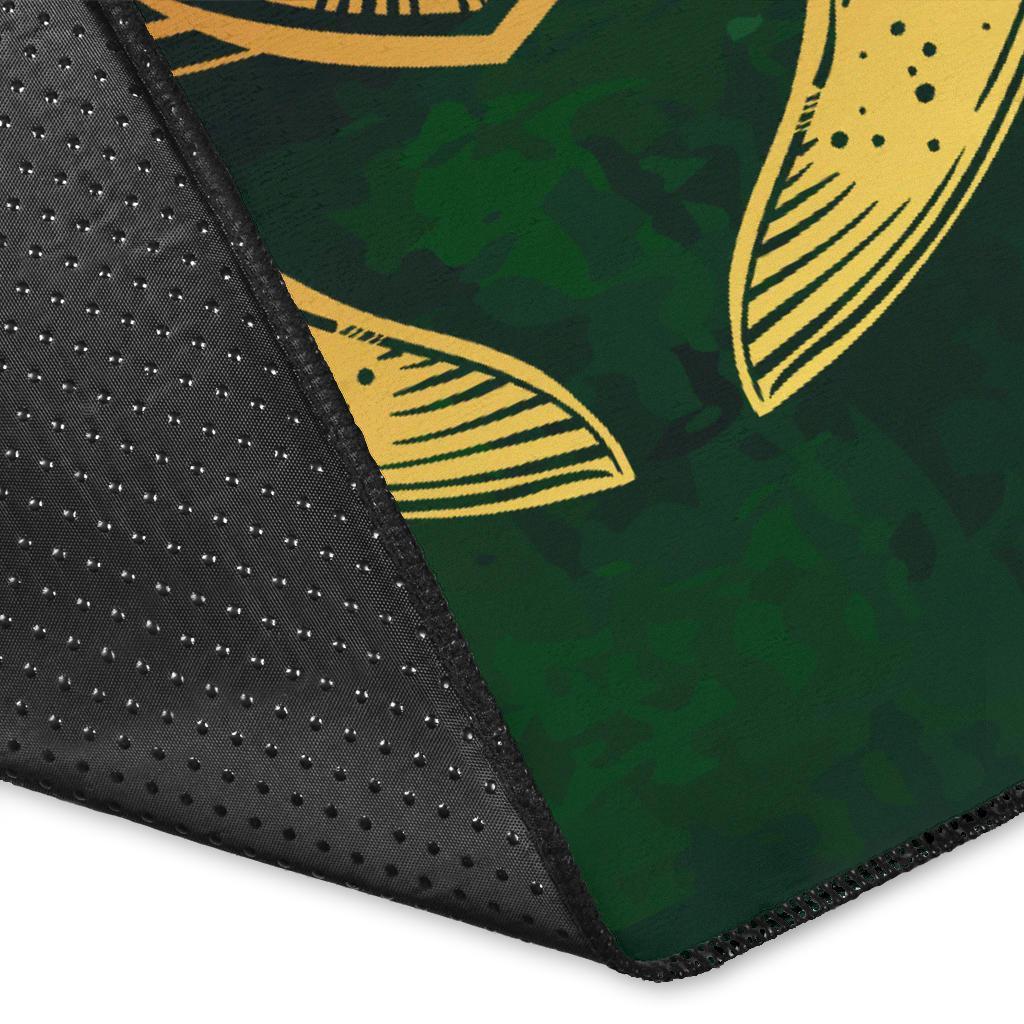 Turtle Hibiscus Golden Galaxy Area Rug AH - Polynesian Pride