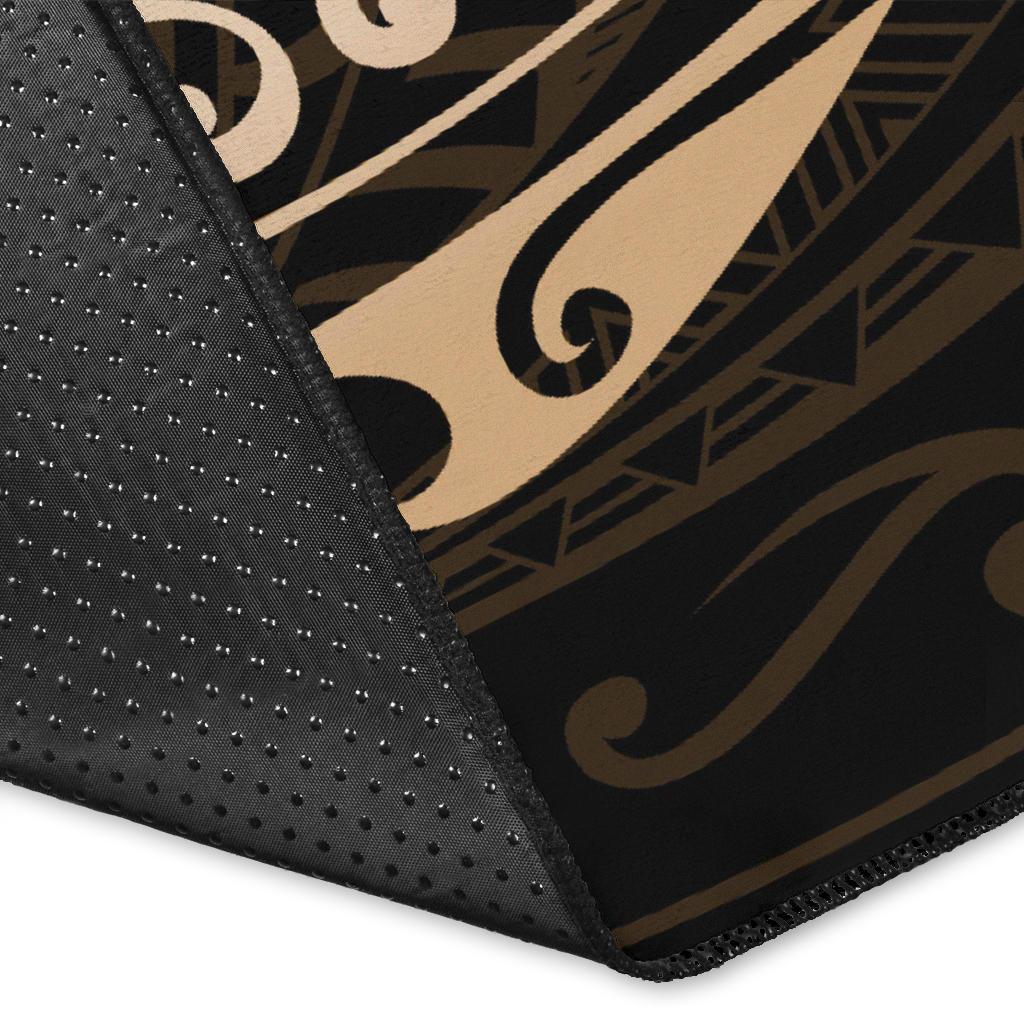 Hawaiian Map Turtle Polynesian Circle Rug AH - Polynesian Pride