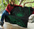 Hawaii Coat Of Arms Premium Quilt - Green - Frida Style - Polynesian Pride