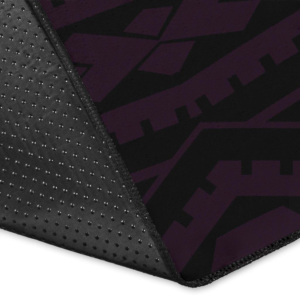 Hibiscus Plumeria Mix Polynesian Turtle Area Rug AH - Polynesian Pride