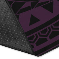 Royal Hibiscus Polynesian Tribal Area Rug Pink AH - Polynesian Pride