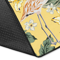 Tropical Flamingo Yellow Rug - Polynesian Pride