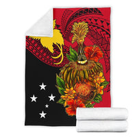 Papua New Guinea Premium Blanket - Tumbuan, Duk - duk and Lime Gourd - Polynesian Pride