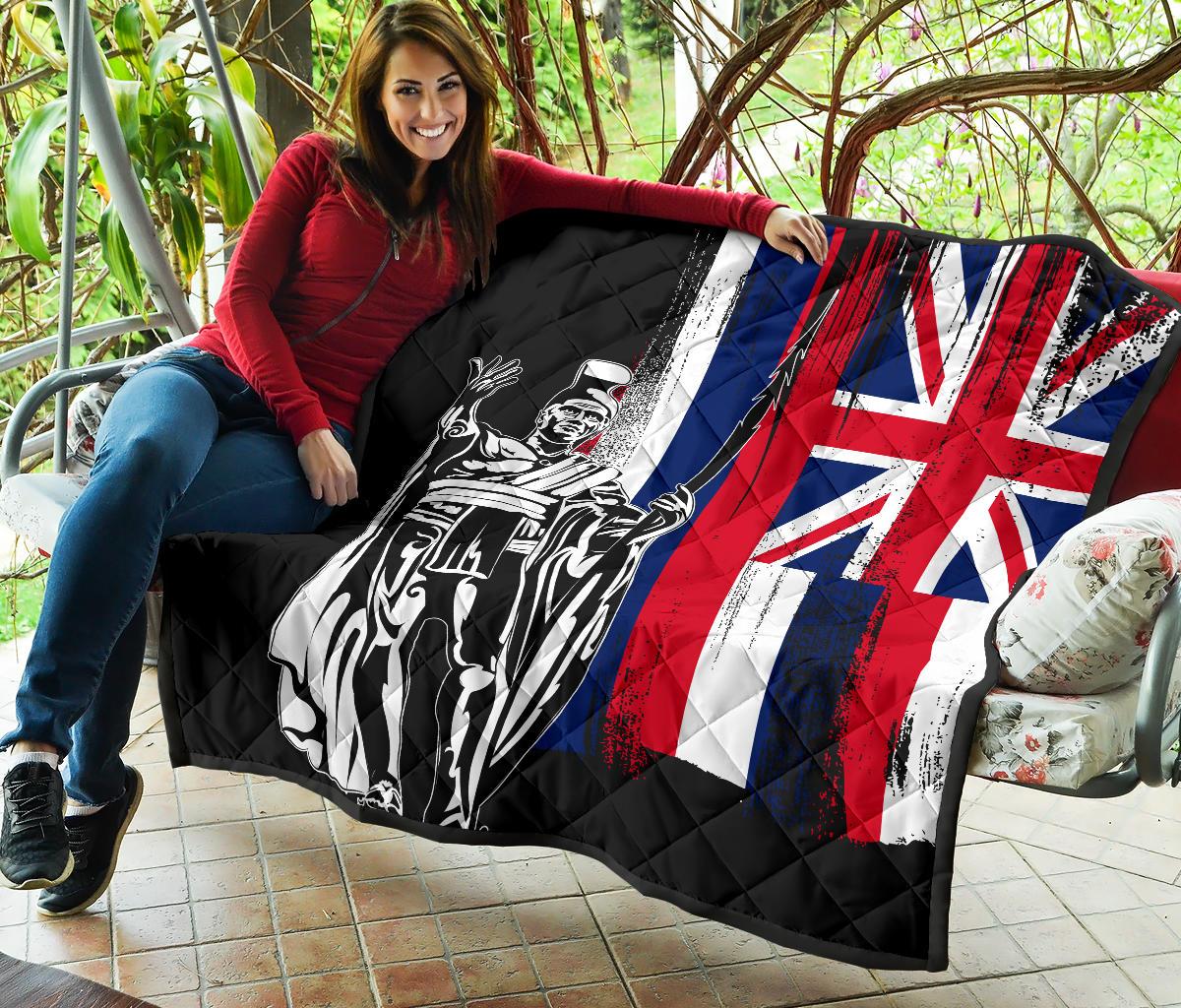 Hawaii King Flag Premium Quilt - Polynesian Pride