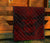 Marquesas Islands Premium Quilt - Marquesas Islands Tiki Face Polynesian Chief Dark Red Version - Polynesian Pride