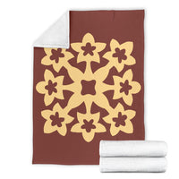 Hawaiian Premium Blanket Royal Pattern - Coral - A1 Style - Polynesian Pride