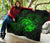 Hawaii Hibiscus Premium Quilt - Harold Turtle - Green - Polynesian Pride