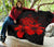 Hawaii Hibiscus Premium Quilt - Turtle Map - Red - Polynesian Pride