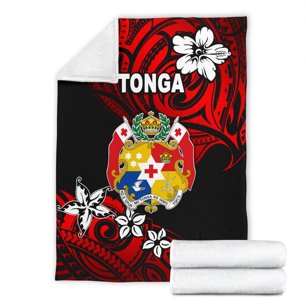 Mate Ma'a Tonga Rugby Premium Blanket Polynesian Unique Vibes - Red - Polynesian Pride