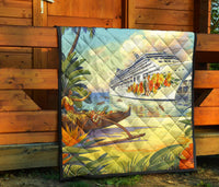 Vintage Hawaii Premium Quilt - Polynesian Pride