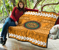 Hawaii Tiki Kanaka Polynesian - Premium Quilt AH - Polynesian Pride