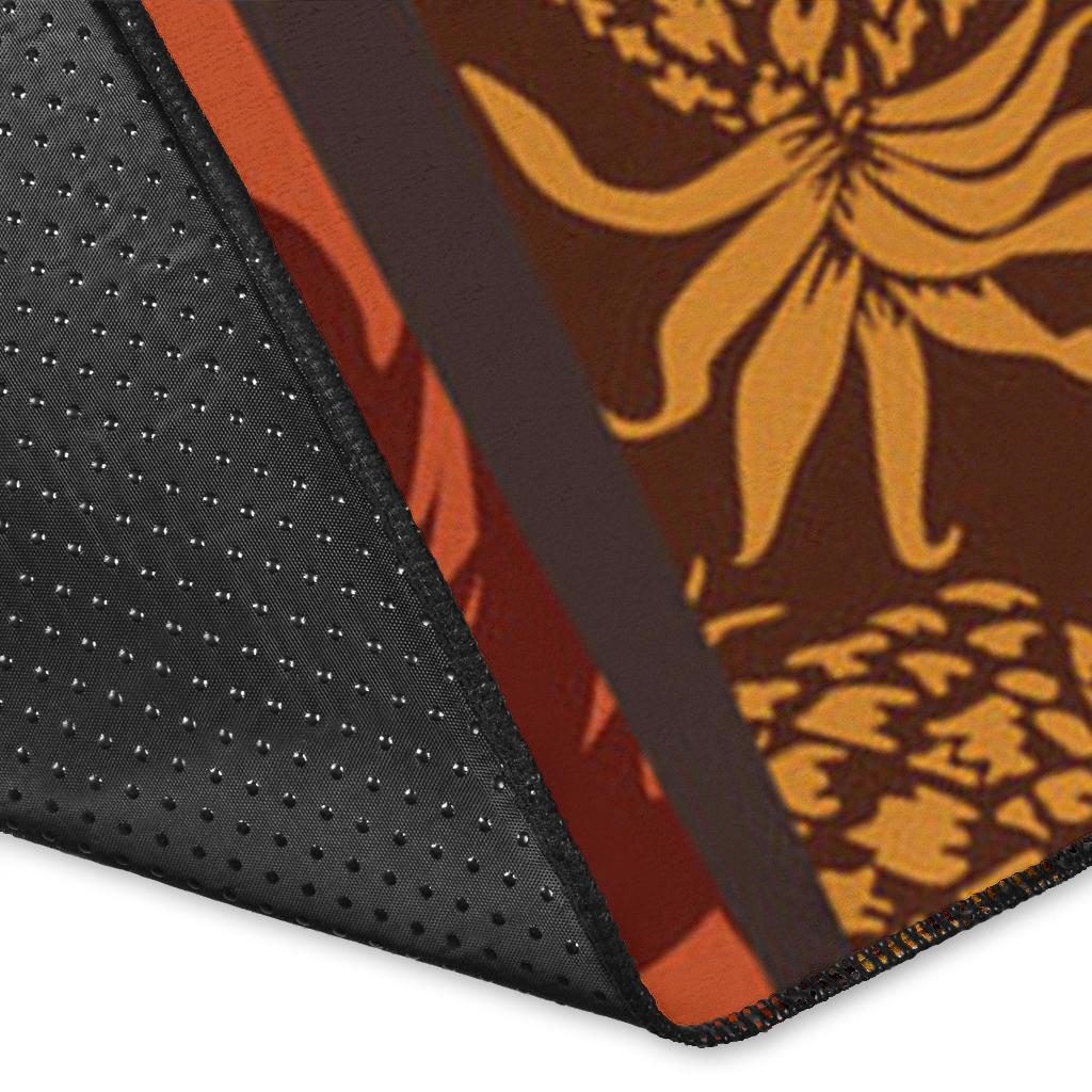 Polynesian Area Rug - Elements Fabric Patchwork Wallpaper - Polynesian Pride