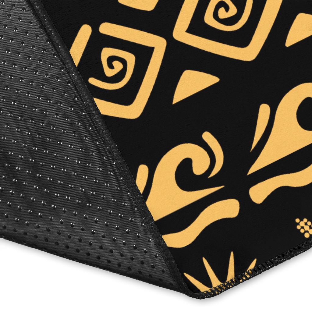 Golden Polynesian Turtle Area Rug - Polynesian Pride