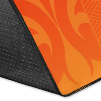 Sun In Leo Zodiac Area Rug Polynesian Tattoo Simple - Orange - Polynesian Pride