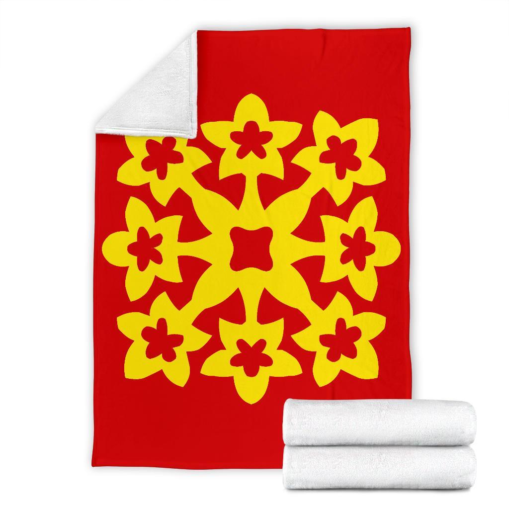 Hawaiian Premium Blanket Royal Pattern - Royal - A1 Style - Polynesian Pride