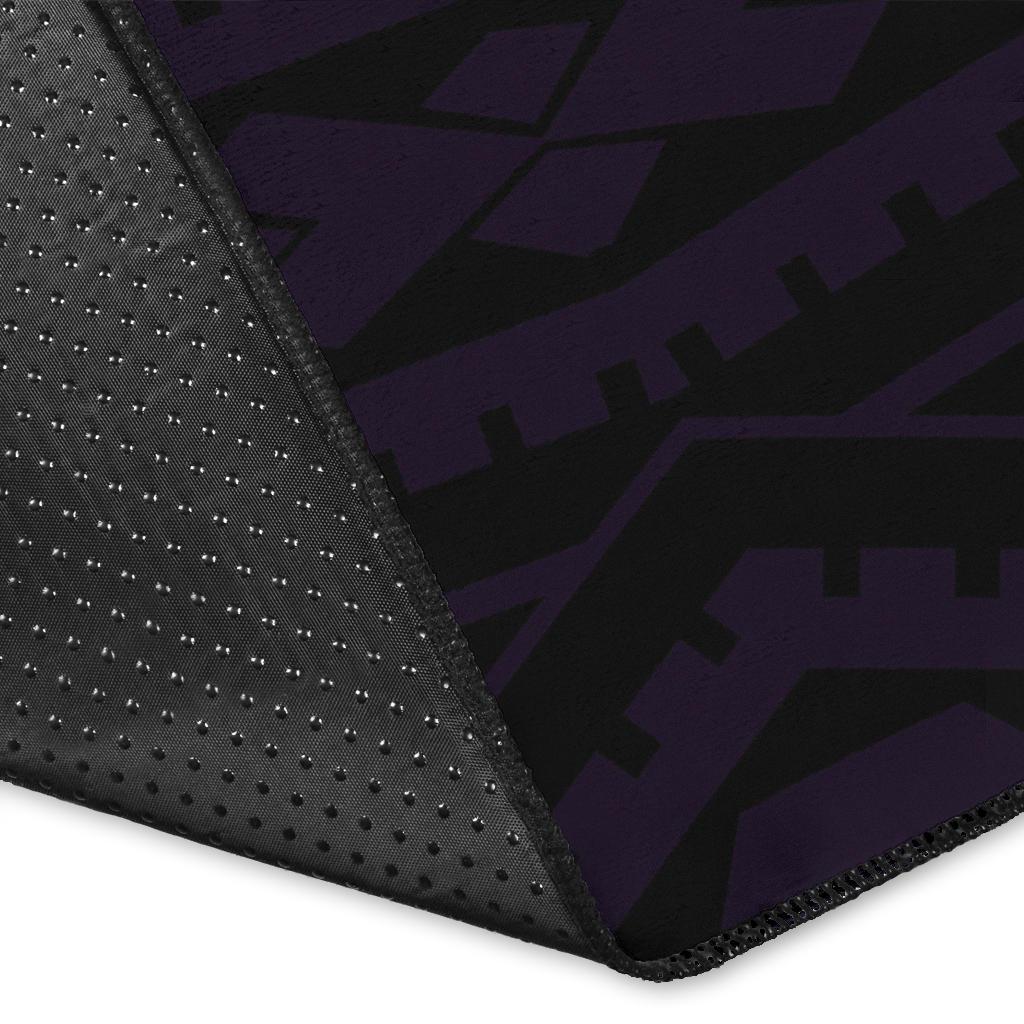 Hibiscus Plumeria Mix Polynesian Turtle Area Rug AH - Polynesian Pride