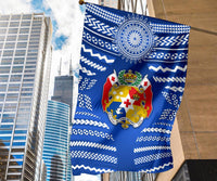 Mate Ma'a Tonga Rugby Flag Polynesian Creative Style - Blue - Polynesian Pride