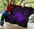 Hawaii Hibiscus Premium Quilt - Harold Turtle - Purple - Polynesian Pride